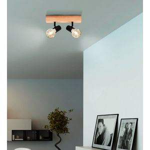 Eglo reflektor townshend 3 e27 2x60w smeđe, crno š:50mm