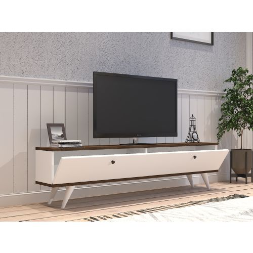 Woody Fashion Stalak za televizor, Paris - White, Walnut slika 8