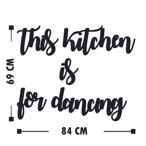 Wallity Zidna dekoracija, This Kitchen is For Dancing slika 3