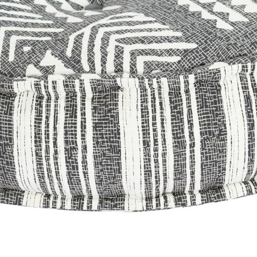 283788 Pouffe 100x20 cm Grey Stripe Fabric slika 21