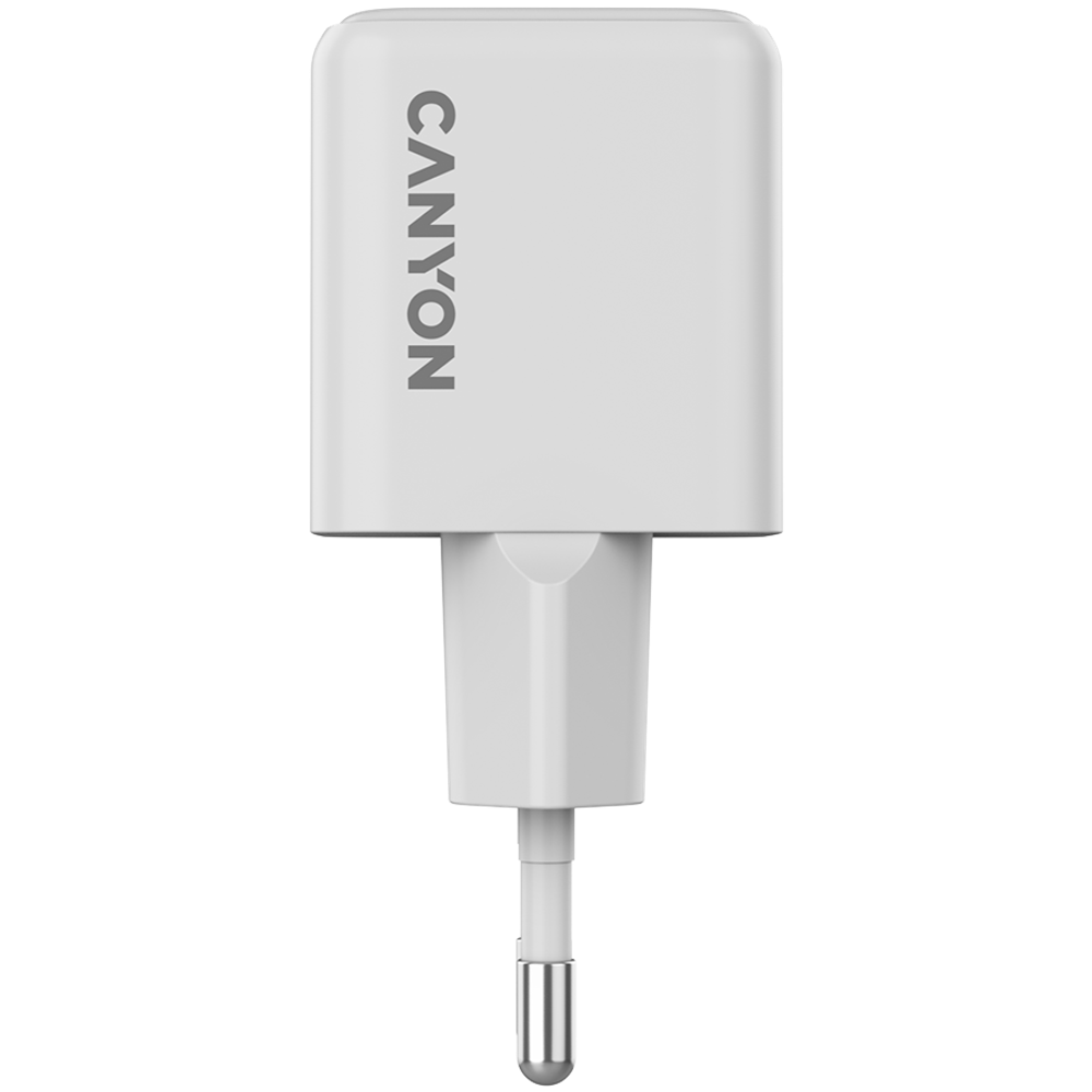 CANYON Punjač CU20AC GaN 20W 1xPD 1xQC EU Bijeli slika 5