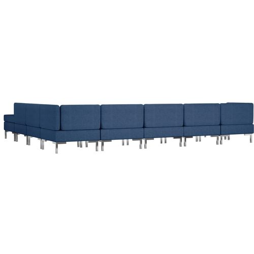 9-dijelni set sofa od tkanine plavi slika 18