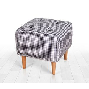 Dotted - Black Black
White Pouffe