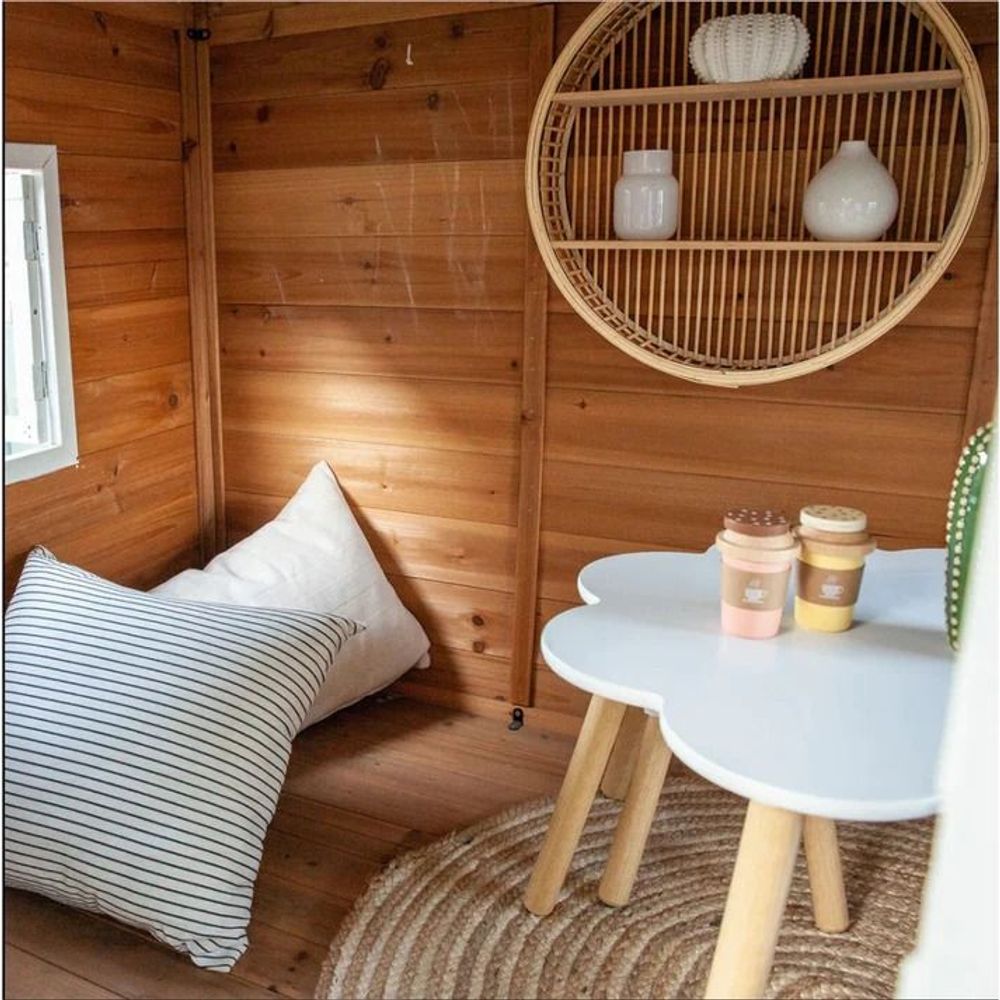 Kinder Home Drvena kućica za djecu sa pješčanikom i toboganom slika 24