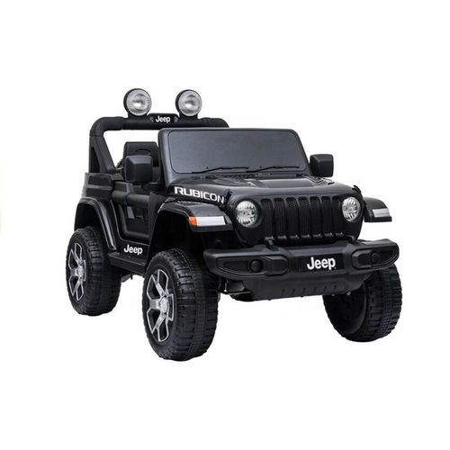 Licencirani Jeep Wrangler Rubicon crni - auto na akumulator slika 1