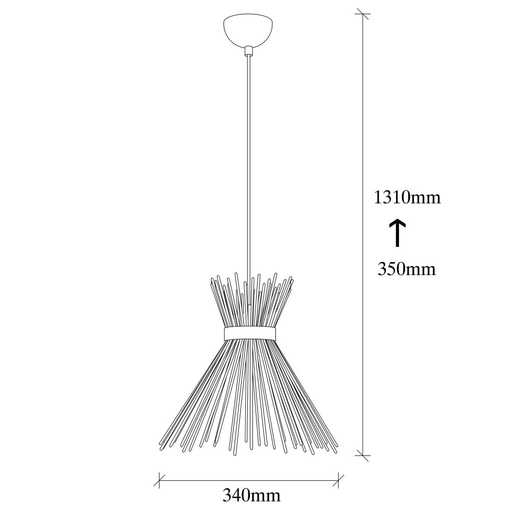 Luster Kirpi - 3082 Crni slika 3
