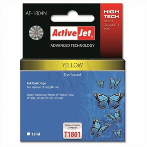 ActiveJet žuti tintni uložak za Epson T1804 slika 1