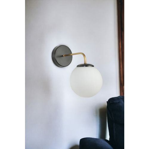 Pablo Siyah Beyaz Camlı Aplik Black
Fume
Gold Wall Lamp slika 2