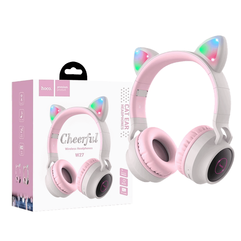 hoco. Slušalice bežične, Bluetooth - W27 Cat Ear Gray slika 1