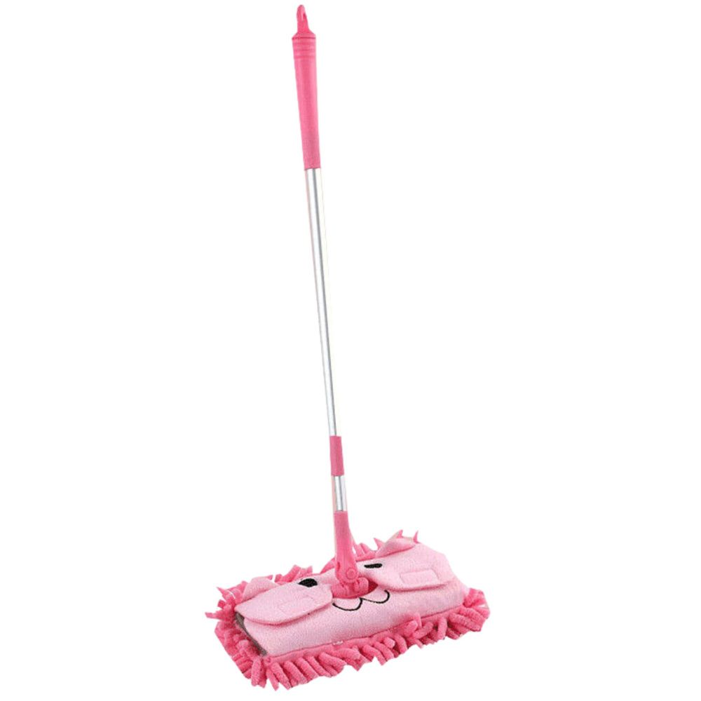 Dječji mop s teleskopskom ručkom, boja životinja, roza slika 3