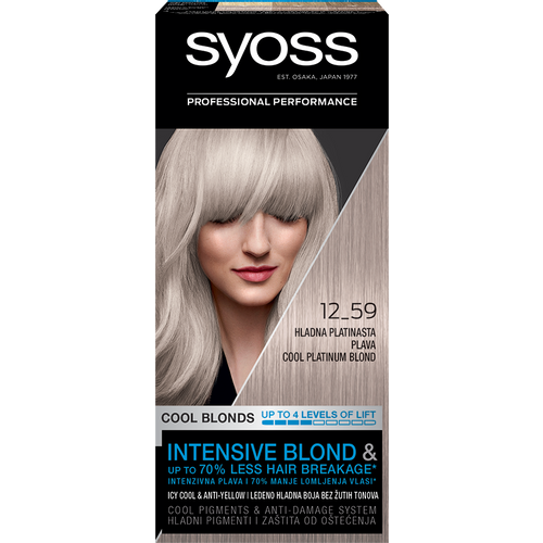 SYOSS boja za kosu 12-59 Cool Platinum Blond slika 1