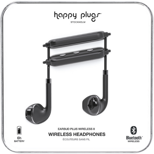 Happy Plugs, Wireless II, bežične slušalice, crne slika 1