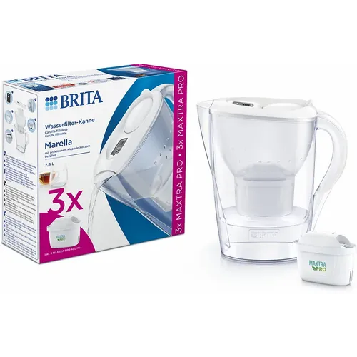 Brita Marella Cool PRO Bokal za filtriranje vode + 3 filtera, bijeli slika 1