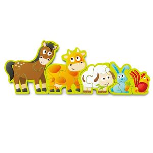Hape Drvena slagalica Numbers & Farm Animals Puzzle