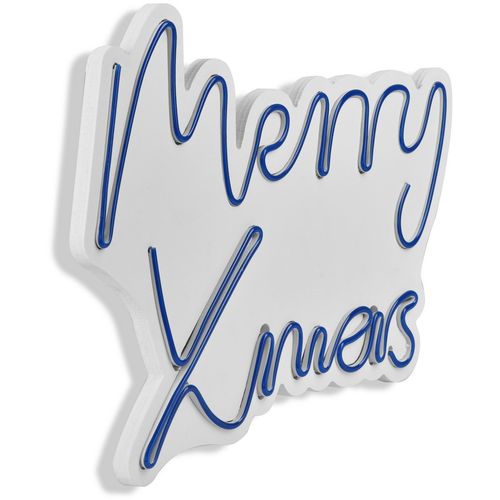 Wallity Ukrasna plastična LED rasvjeta, Merry Christmas - Blue slika 16