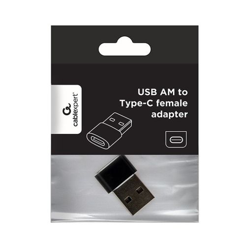 A-USB2-AMCF-02 Gembird USB AM to Type-C female adapter, black (ALT.CCP-USB3-AMCM-0M) FO slika 5