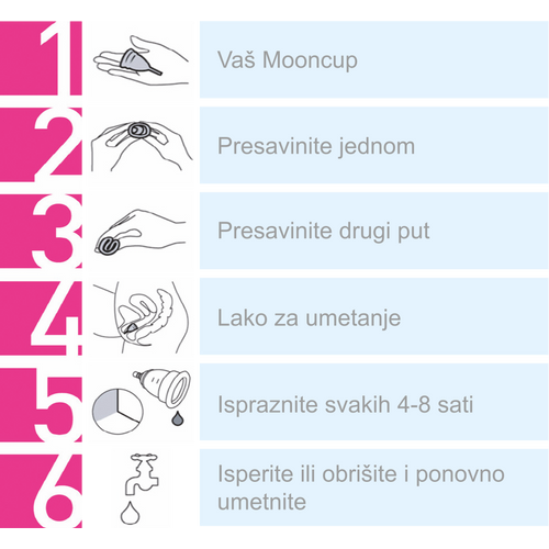 Mooncup menstrualna čašica, veličina A  slika 2