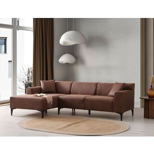 Ugaona sofa New Petra L - boja: kesten