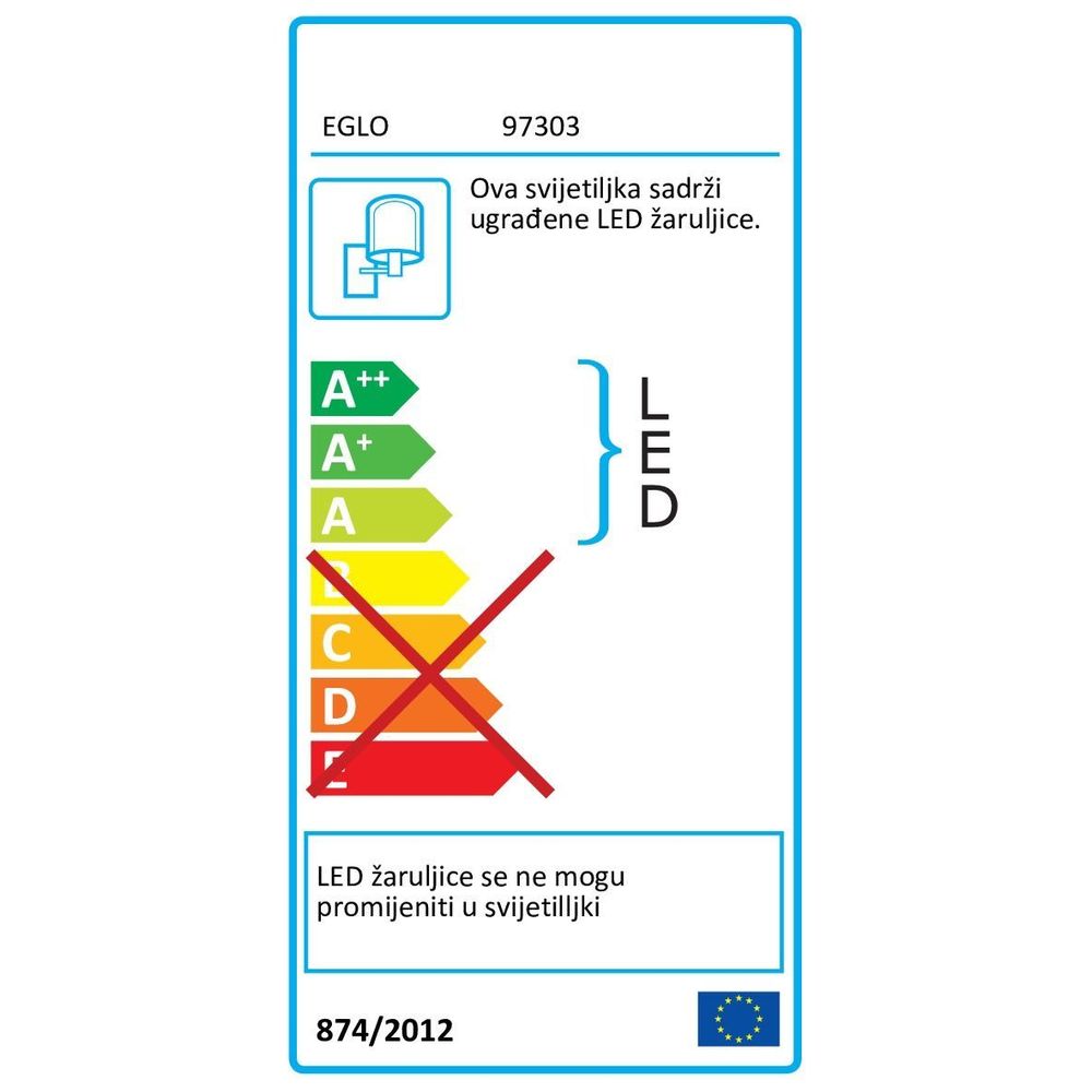 Eglo Melzo vanjska zidna/stropna/1, led, 11w, 950lm, aluminij/crna  slika 3