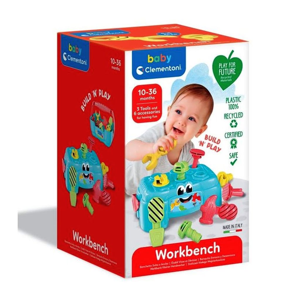 Clementoni Didaktička igračka Workbench - Baby Sto za igru 2U1 slika 1