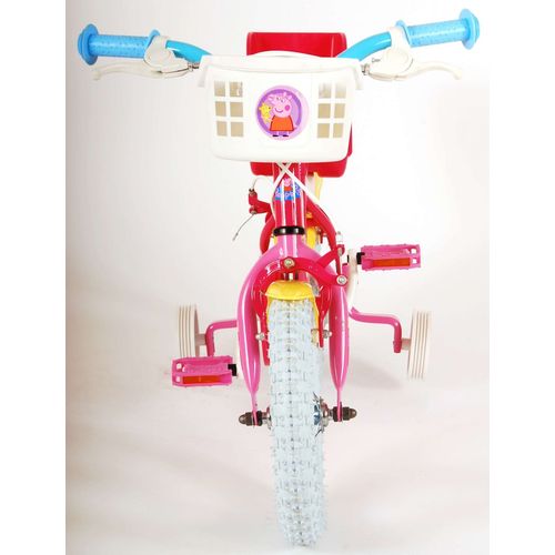 Peppa Pig dječji bicikl 12 inča roza s dvije ručne kočnice slika 10