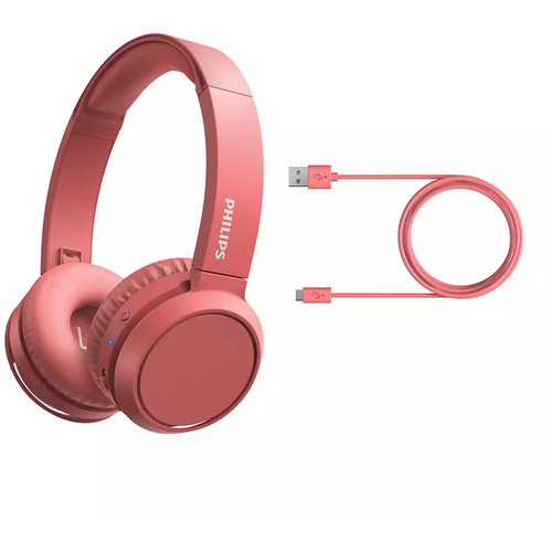 Philips on-ear bežične slušalice TAH4205RD/00, crvena slika 2