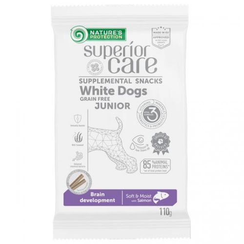 Nature's Protection White Dogs Junior - Brain Development sa Lososom 110g slika 1