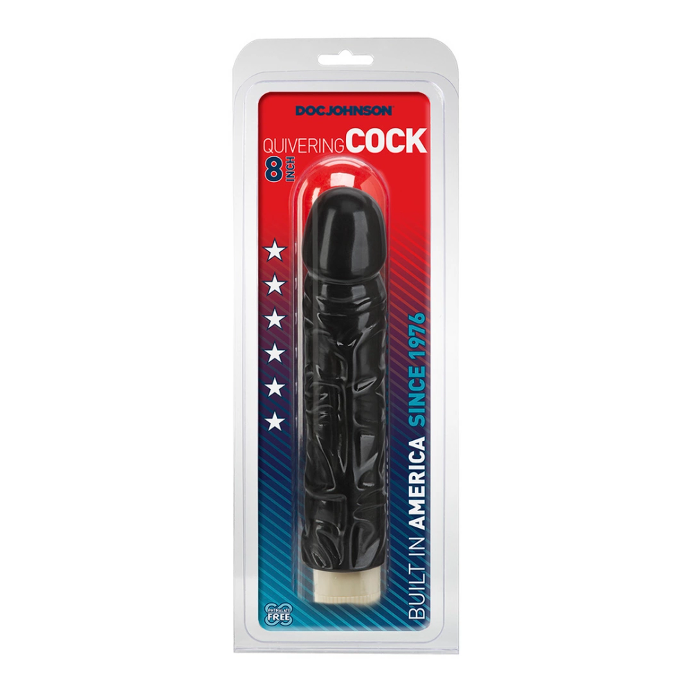 Doc Johnson klasični vibrator 20cm crni slika 2
