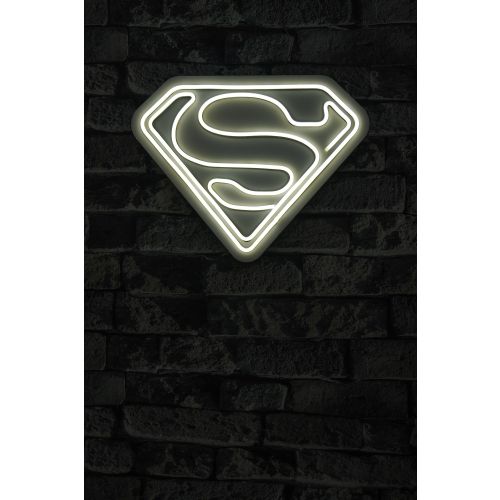 Wallity Ukrasna plastična LED rasvjeta, Superman - White slika 10