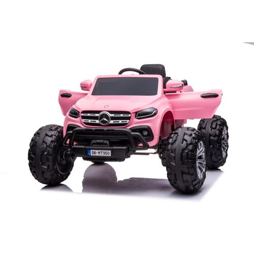 Licencirani auto na akumulator  Mercedes DK-MT950 4x4 - svijetlo rozi slika 5