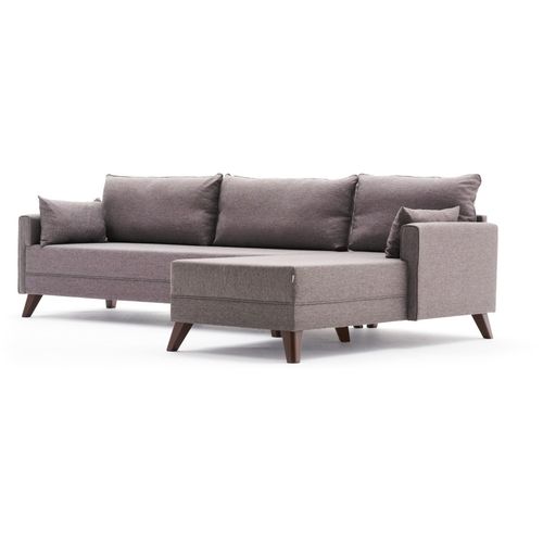 Atelier Del Sofa Kutna garnitura, Smeđa, Bella Corner Sofa Right - Brown slika 6