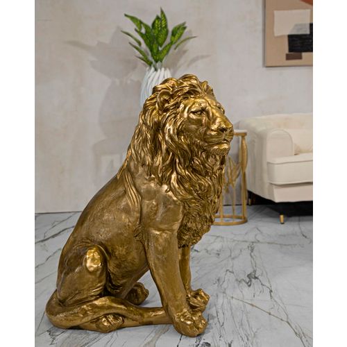 Mauro Ferretti Dekoracija GOLD LION cm 67X36,5X80 slika 10