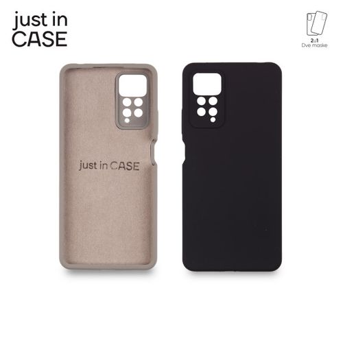 2u1 Extra case MIX PLUS paket CRNI za Redmi Note 11 pro slika 1