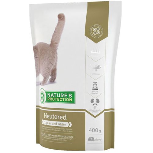 Nature's Protection Super Premium Adult Cat Sterilised Živina, hrana za mačke 2 kg slika 1