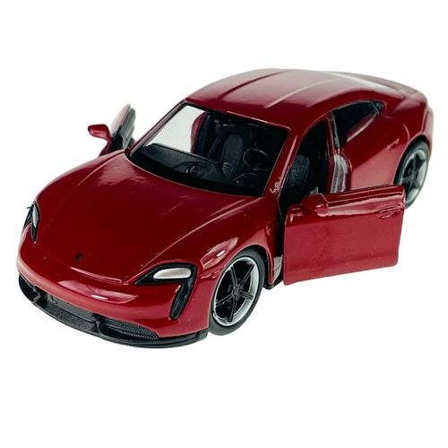 Porsche Taycan Turbo S dark red 1:34 slika 2