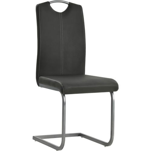 Konzolne blagovaonske stolice od umjetne kože 4 kom sive slika 33