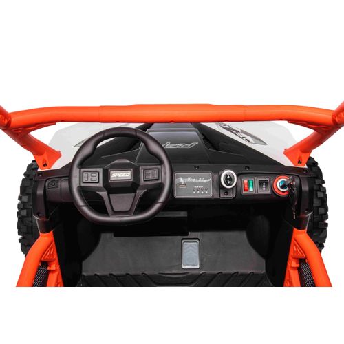 Buggy na akumulator UTV Racing 4x4 - DVOSJED - bijeli slika 9