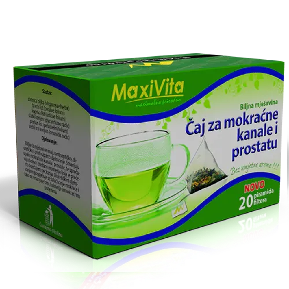 MAXIVITA ČAJ ZA MOKRAĆNE KANALE I PROSTATU A20 slika 1