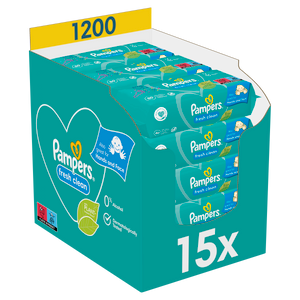 Pampers Vlažne maramice Fresh clean XXL / 15x80 komada