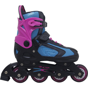 ROLER PW126B-10 BLACK/TIRQ/PURPLE S(33-36) PVC ABEC5 PU ACTION 2021 PAR