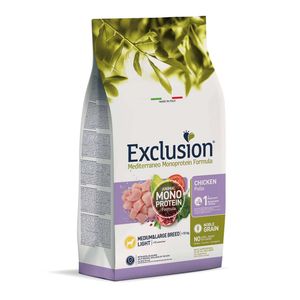 Mediterraneo monoprotein - Adult LIGHT piletina medium breed 3kg