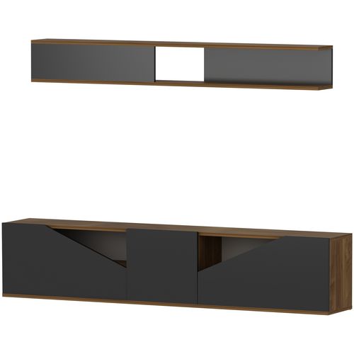 Woody Fashion TV jedinica, Taç - Walnut, Black slika 3