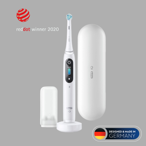 Oral-B električna četkica iO8 WHITE ALABASTER slika 1