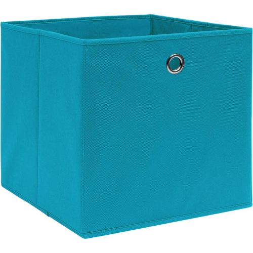 Kutije za pohranu od netkane tkanine 4 kom 28x28x28 cm plave slika 5