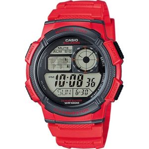 Muški sat Casio WORLD TIME ILLUMINATOR Crvena (Ø 43 mm)