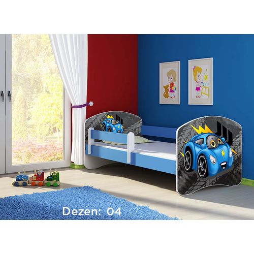 Deciji krevet ACMA II 180x80 + dusek 6 cm BLUE4 slika 1