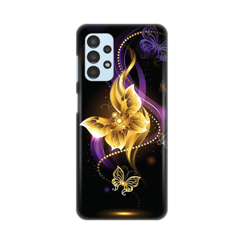 Torbica Silikonska Print Skin za Samsung A135F Galaxy A13 4G Golden butterfly slika 1