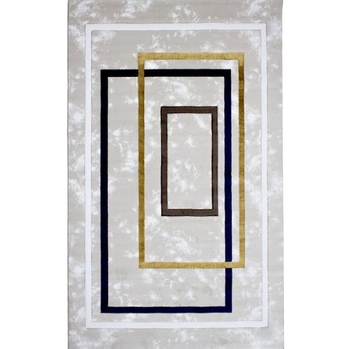 Conceptum Hypnose  2654A - Gold  Gold
Dark Blue
Brown
White Hall Carpet (80 x 150) slika 2
