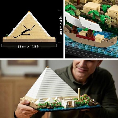 Playset Lego 21058 Architecture The Great Pyramid of Giza 1476 Dijelovi slika 4