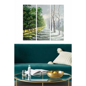 Dekorativna Slika od MDF-a u Više Boja (Set od 3 Komada) - MDF1110765